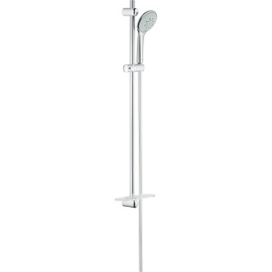 Grohe Brausestangenset Euphoria 110 Chrom mit 3 Strahlarten und Ablage.