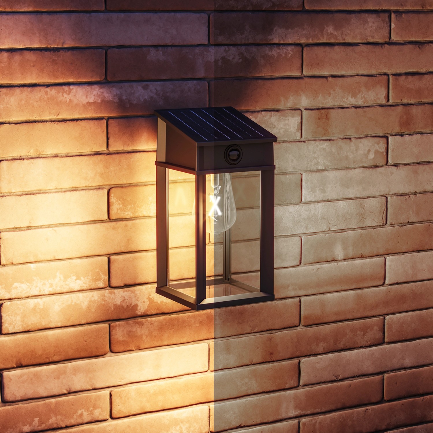 Philips Wandleuchte Geri Solar UltraEffizient Schwarz kaufen bei OBI