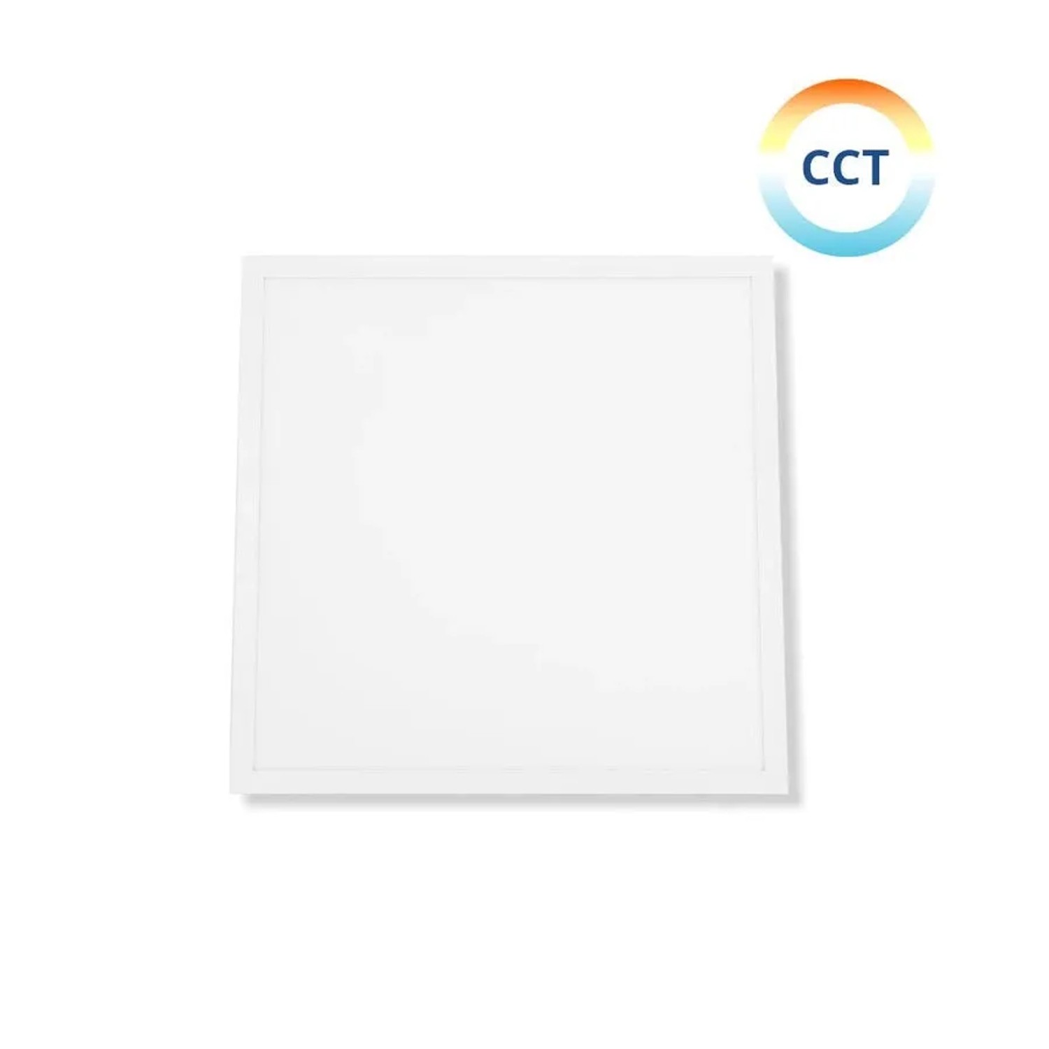 Quadratisches, dimmbares, weißes ENOVALITE LED Panel 30x30 cm mit CCT Funktion zur Farbtemperatursteuerung.
