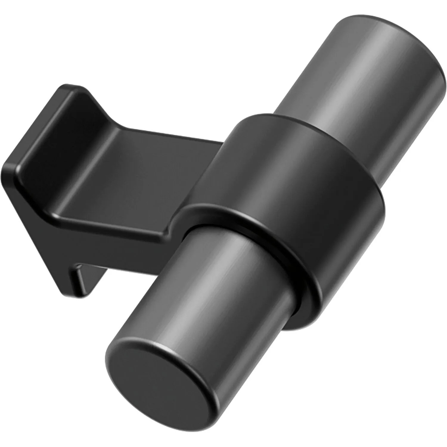 Furnipart Möbelknopf Bond Breite 50 mm Aluminium Zinkdruckguss Gun-Metal Schwarz Matt