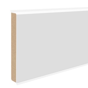 Döllken Cubu Flex Life 80 Sockelleiste, weiß, 2,5 m. Kernsockelleiste für stilvolle Raumgestaltung.