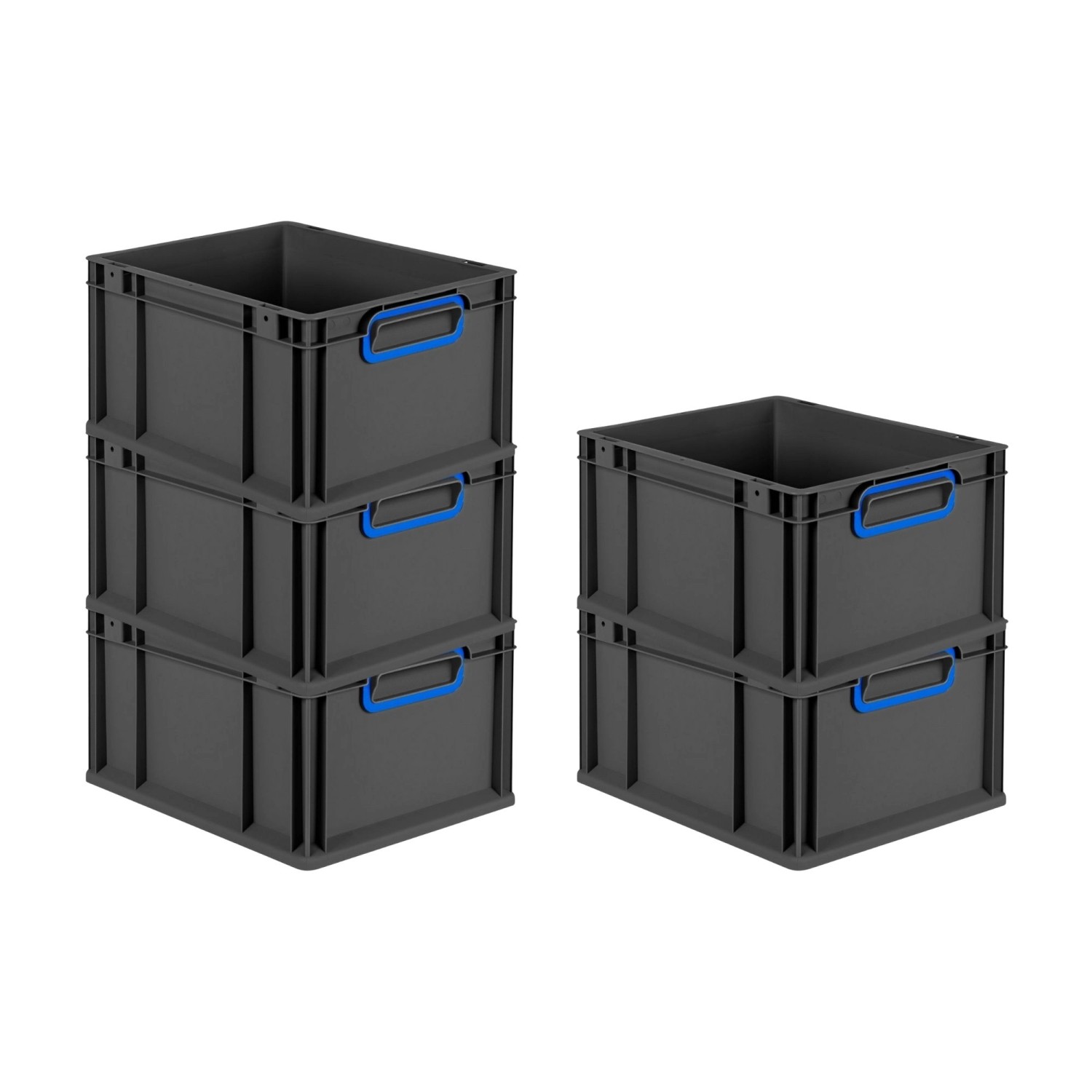 PROREGAL SparSet 5x Eurobox Nextgen Color HxBxT 22x30x40cm 20 Liter Griffe günstig online kaufen