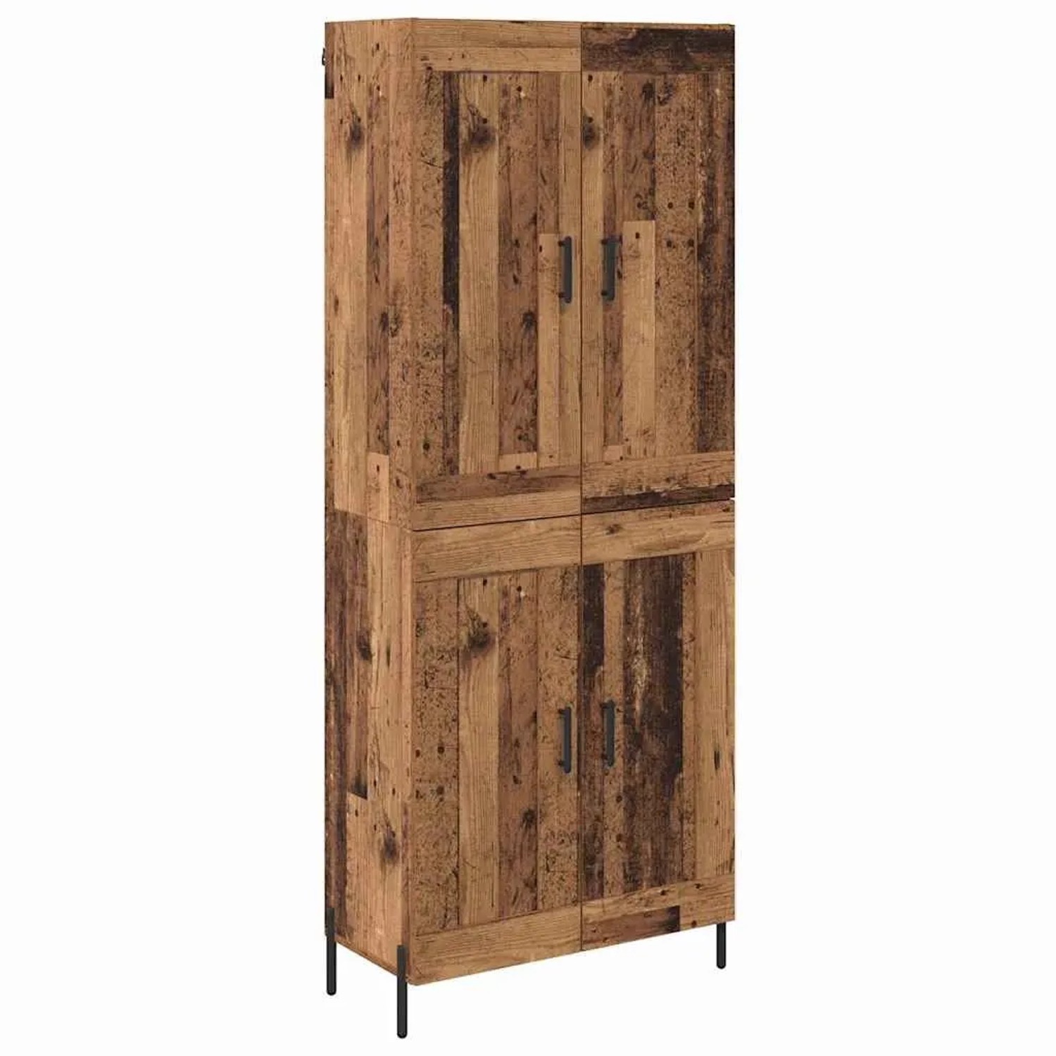 vidaXL Highboard 2-Tlg Altholz Holzwerkstoff 3415606 günstig online kaufen
