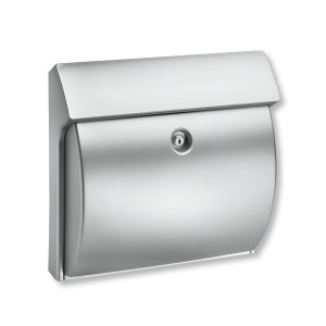 Burg Wächter Briefkasten Classico 4932 in Silber, wetterfest und mit Öffnungsstopp.