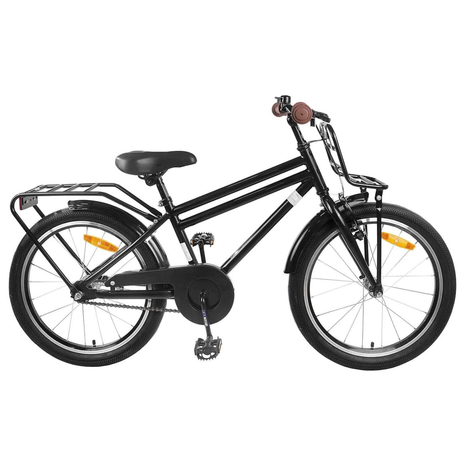 vidaXL Kinderfahrrad 18 Zoll für 5-7 Jahre Alt Schwarz 42009280