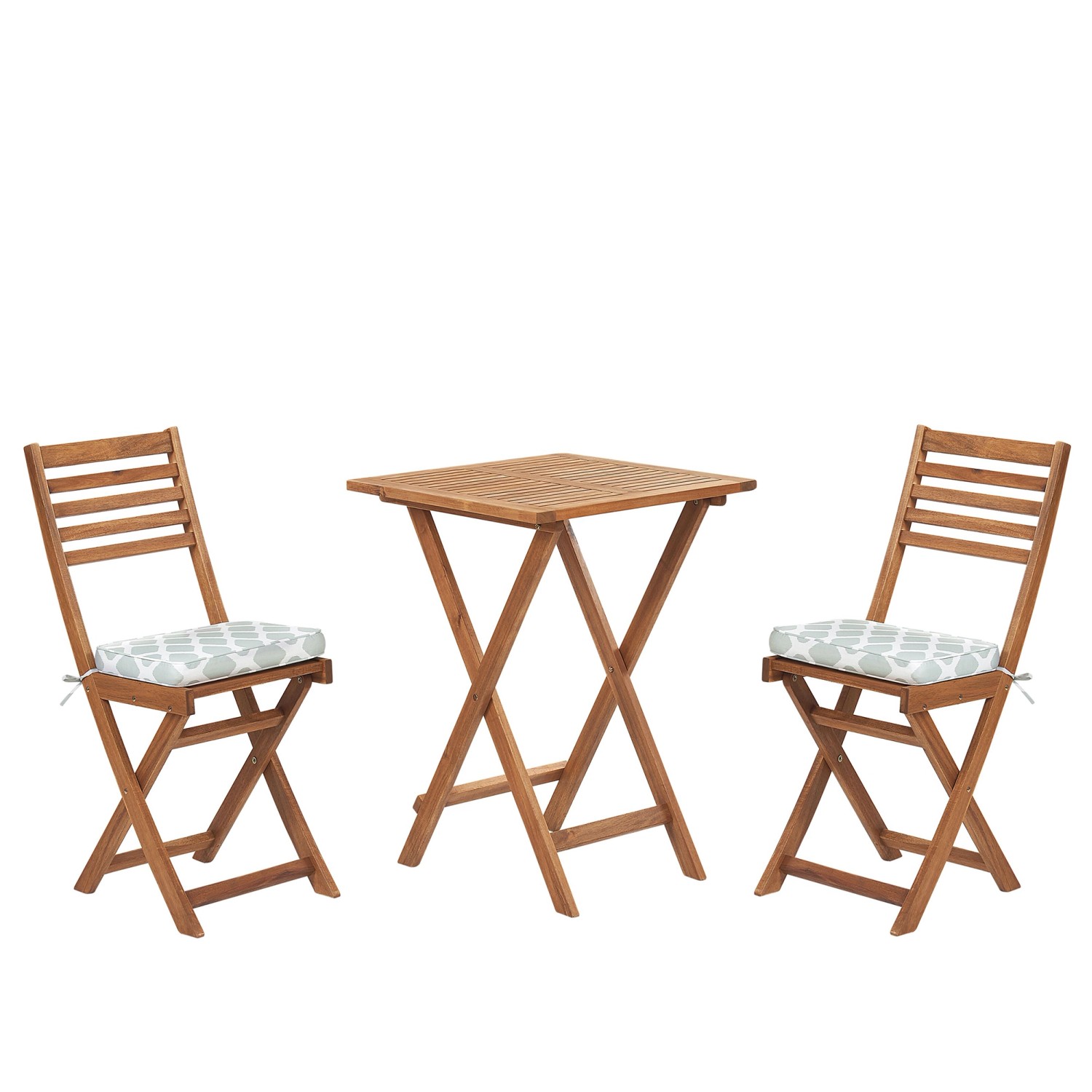 Beliani Bistro Set FIJI Mintgrün 60x60x84