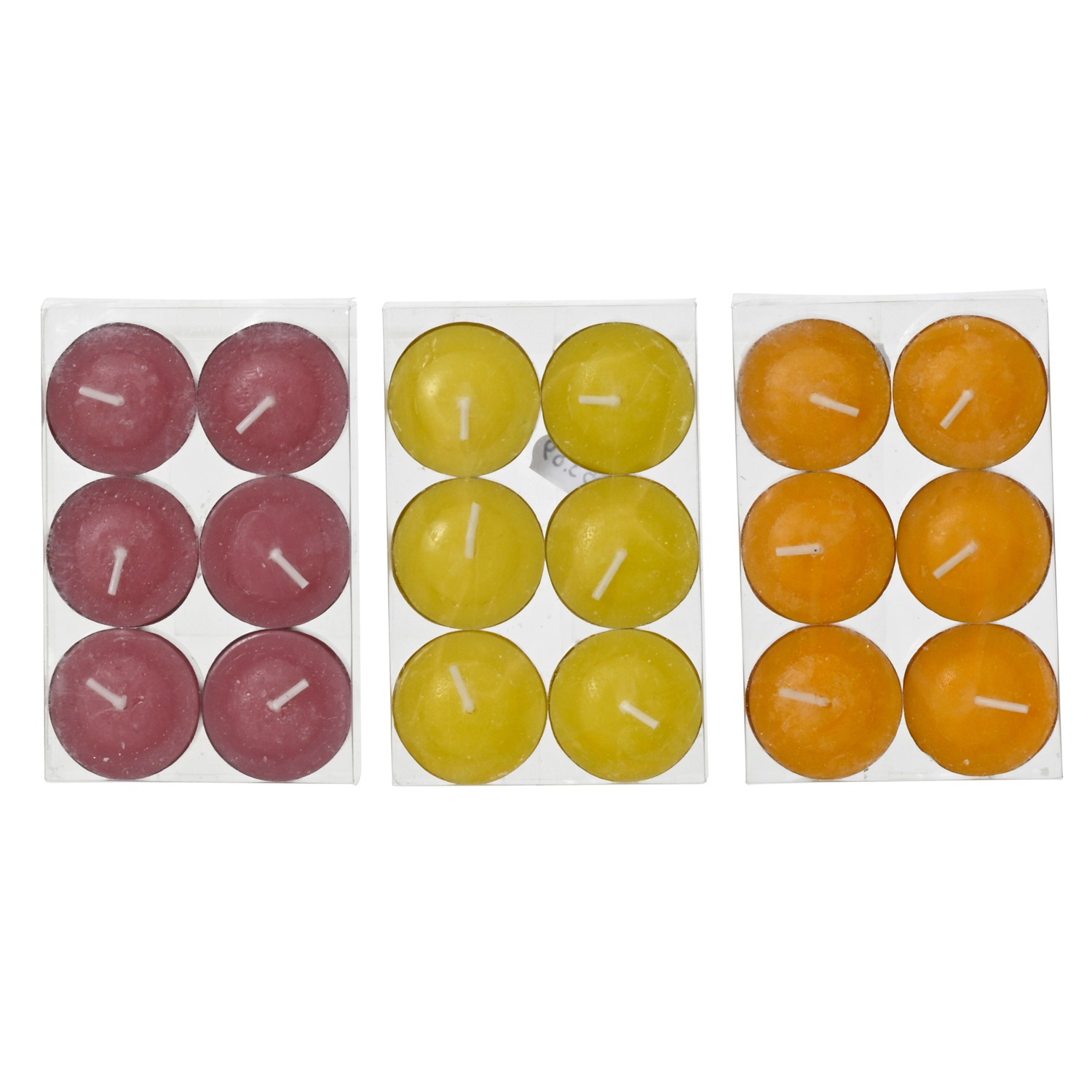 Citronella Teelichter 6er Set 3-fach Sortiert Ø 7,5 cm x 2 cm Farbauswahl günstig online kaufen