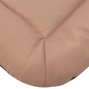 Beiges XXL Hundebett (vidaXL 170470) aus wasserabweisendem Oxford-Gewebe, Detailansicht.