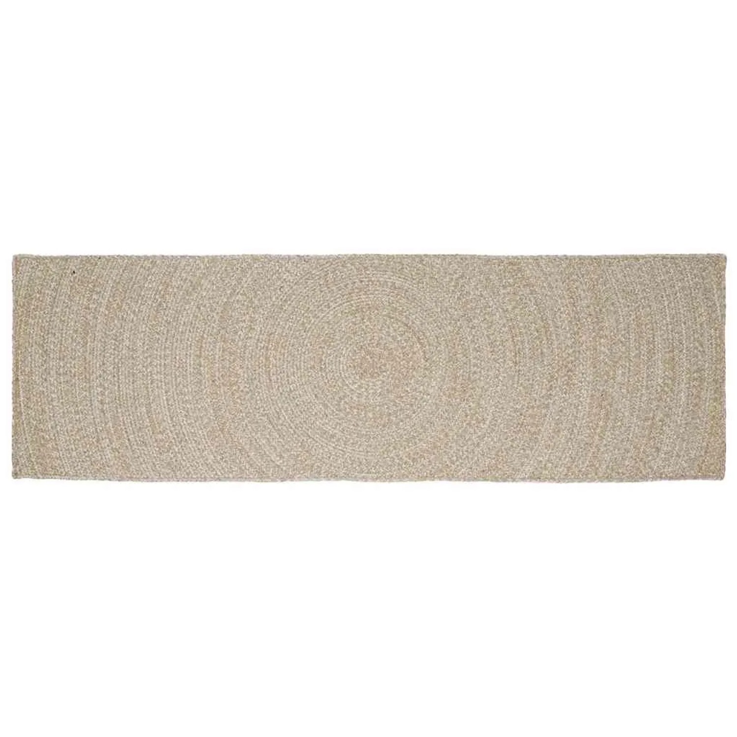vidaXL Bereichsteppiche Natur und Weiß 80 x 250 cm Jute 42010599