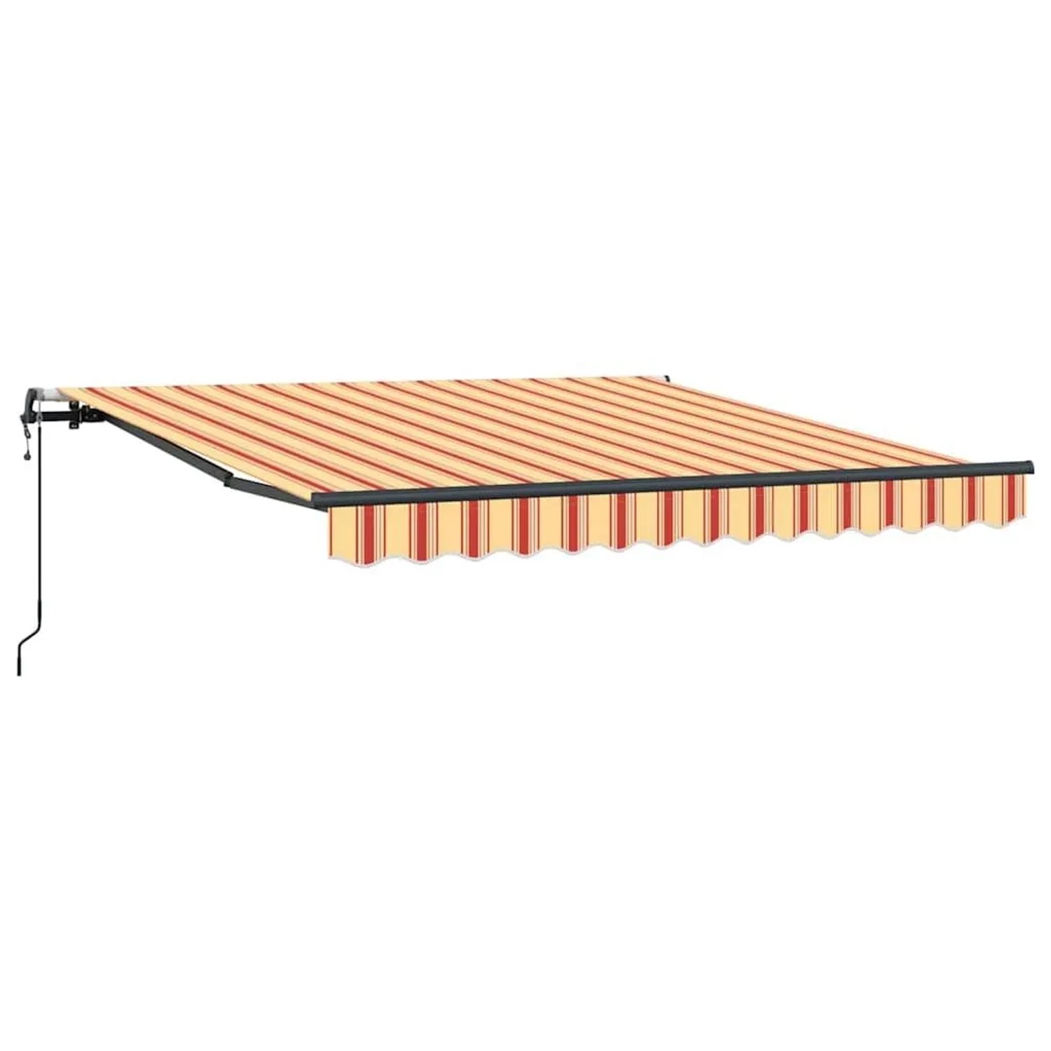 vidaXL Einziehbare Markise Gelb und Orange 350 x 250 cm 3330255 günstig online kaufen