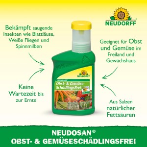 Neudorff Neudosan Obst- & Gemüse-SchädlingsFrei, 250ml Flasche zur Bekämpfung von Blattläusen.