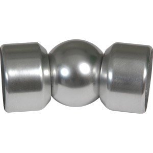 Dieda Eckverbindungsset, Aluminium eloxiert, für Treppen & Geländer.