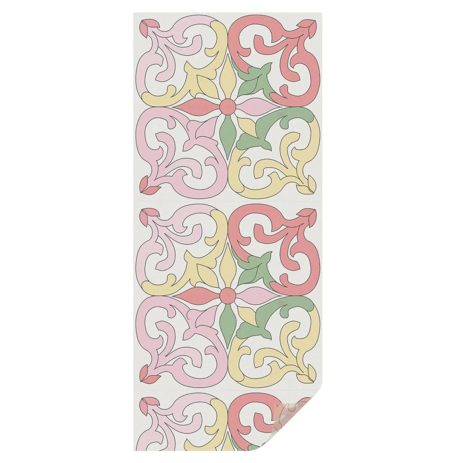 Tulup Fensterfolie Blumenschmuck Milchglasfolie 50x116 cm Rot Milchglasfoli günstig online kaufen