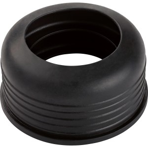 Schwarzer HT-Gumminippel Ø 50/68 mm für Siphondichtungen und Rohrverbindungen.