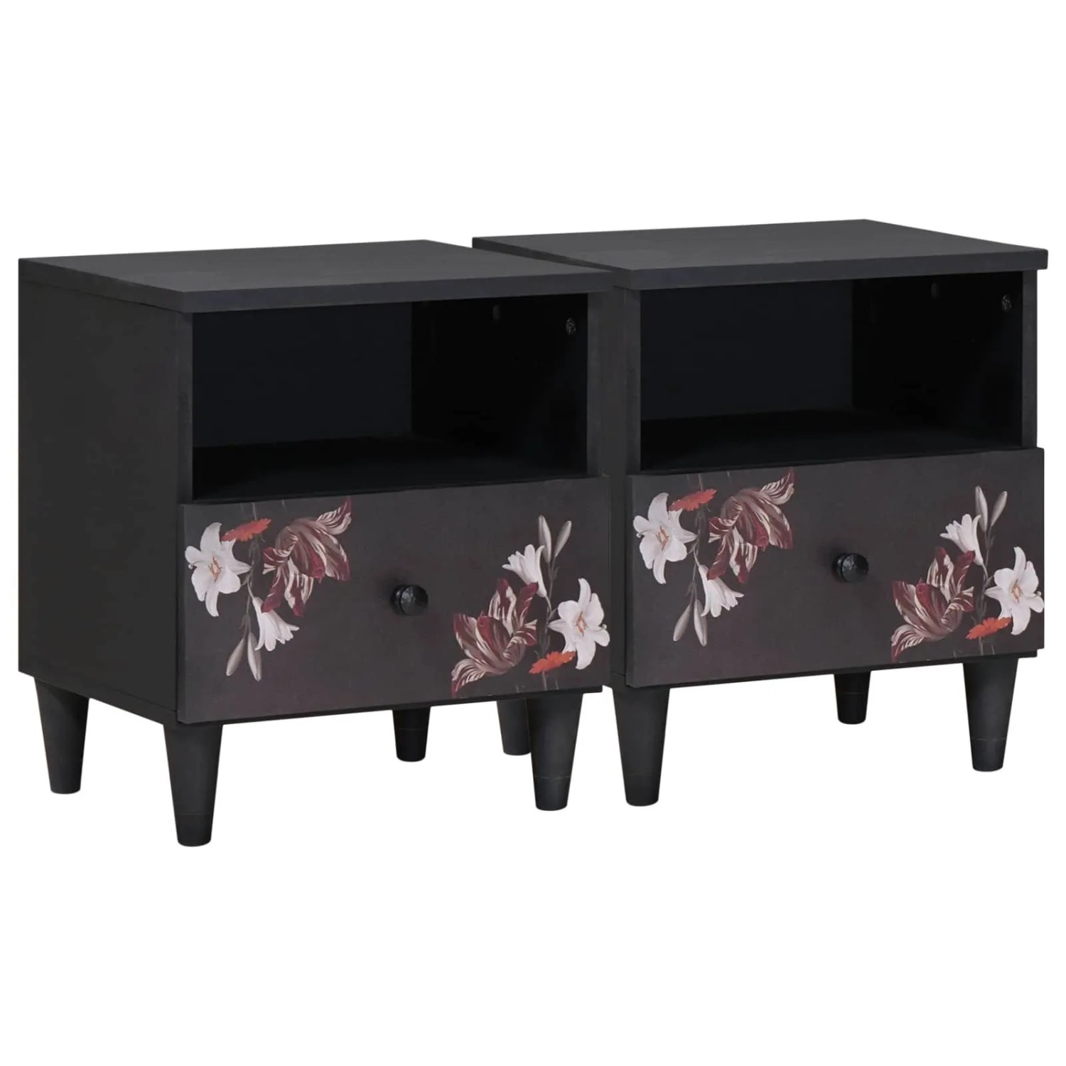 vidaXL Nachttisch 2 Stk Braun 40 x 33 x 46 cm Massivholz Mango 4018707 günstig online kaufen