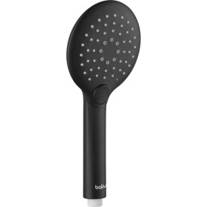 baliv Handbrause HBR-110.181, schwarz matt, mit Antikalk-Noppen und 3 Strahlarten.