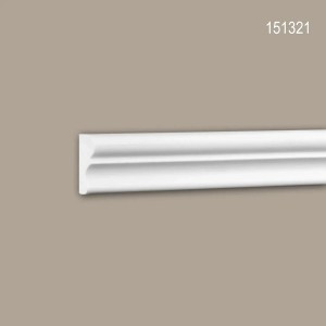 Weiße PROFHOME Wand- und Friesleiste, 96 m Set Zierleisten für Paneel-Zubehör.