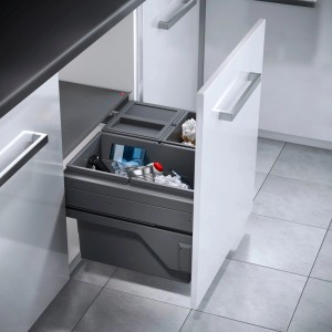 HAILO Abfallsammler Mülleimer Cargo 600 mm 28L 13L 13L Deckel 3610851