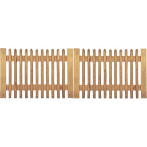 T&J Doppeltor für Senkrechtzaun, 300x80 cm, druckimprägniert, ohne Beschlag/Pfosten.