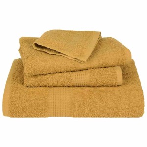 vidaXL Badetücher 4 Stk Golden 100x150 cm 360 g/m² 100% Baumwolle 136813