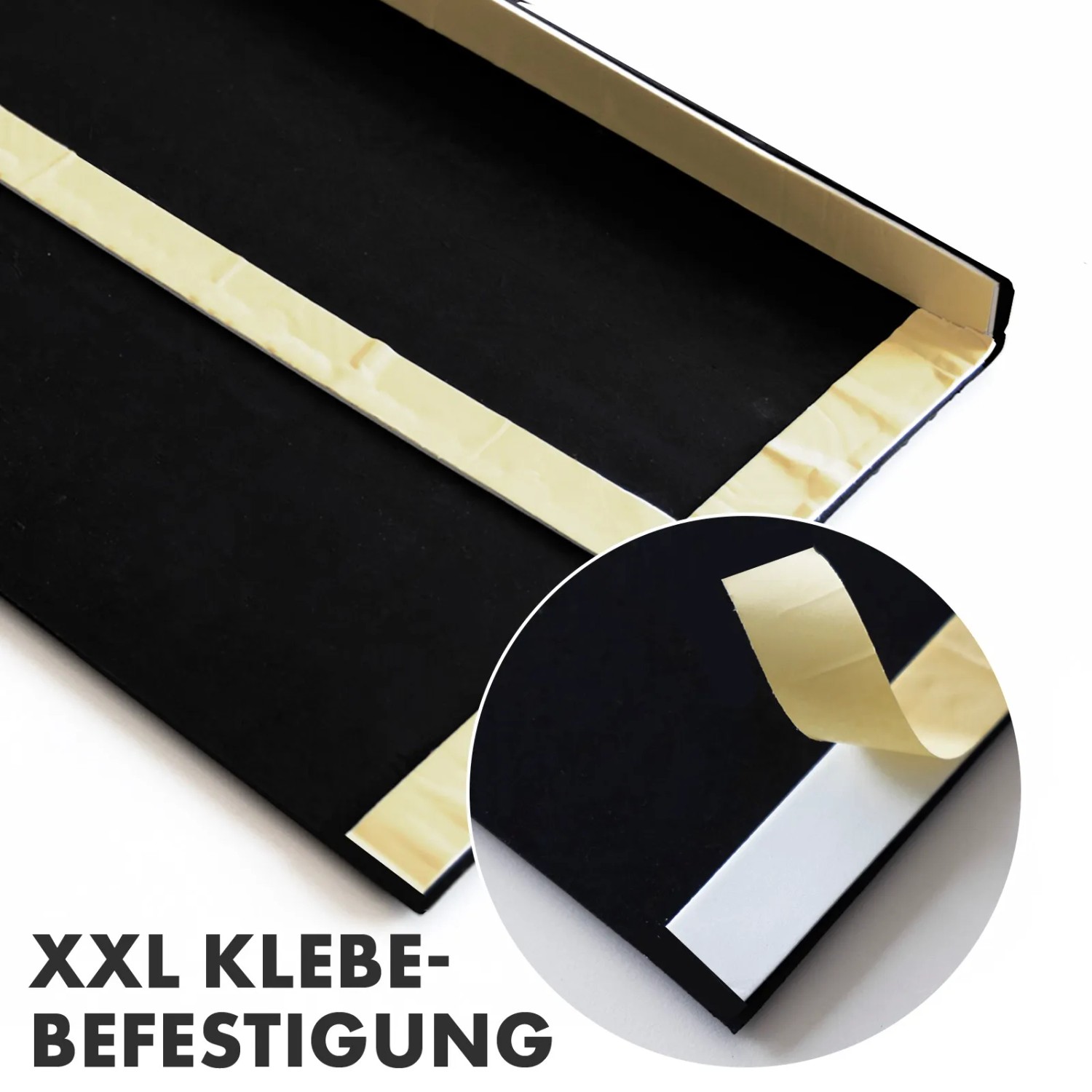Detailaufnahme: KARAT Stufenmatte Gummi Diamond, 5er-Set mit XXL-Klebebefestigung.