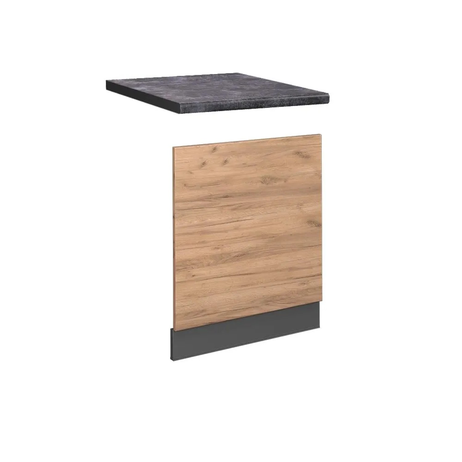 Vicco Frontblende Fame-Line Goldkraft Eiche Anthrazit 60 cm AP Anthrazit
