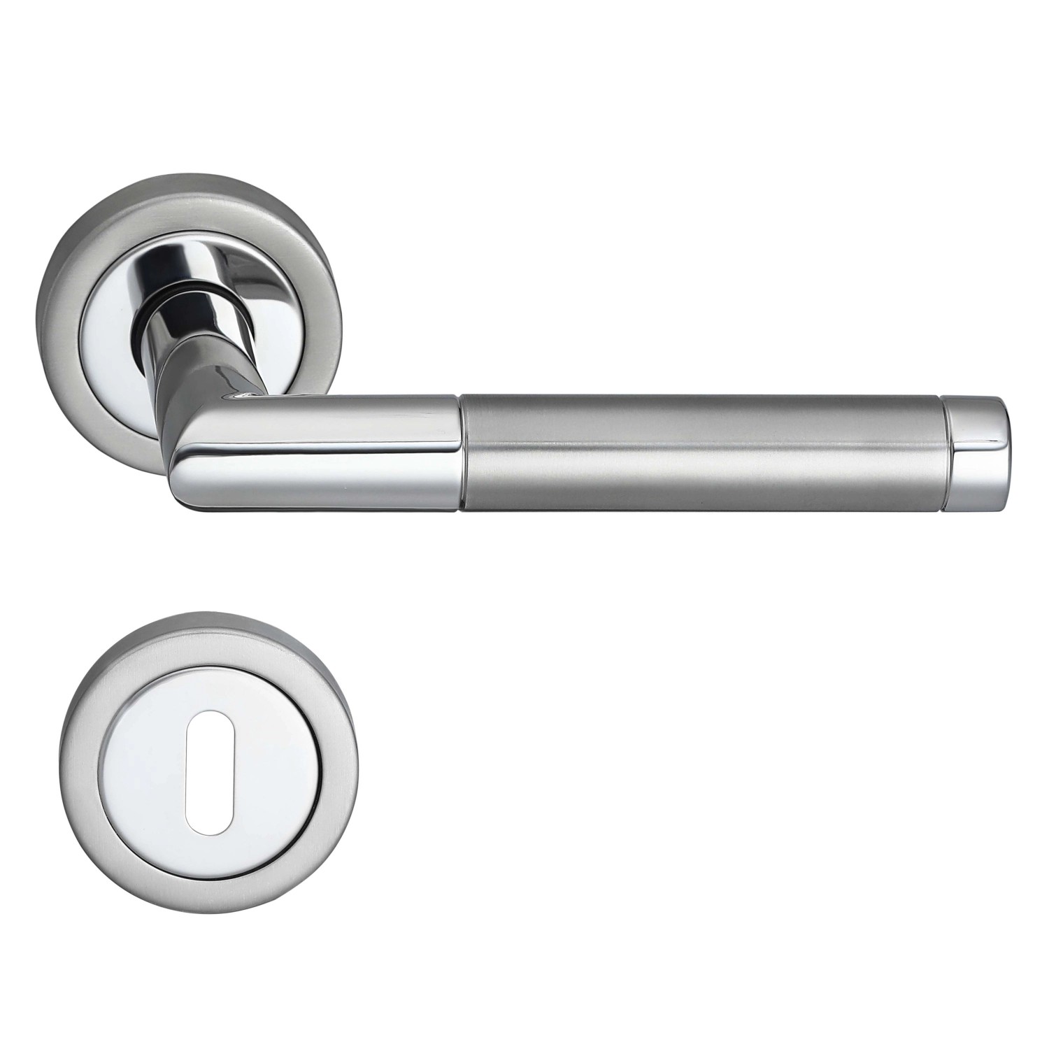 MeinTürgriff Drückergarnitur Nizza Edelstahl/Chrom Türgriff Türdrücker Rose günstig online kaufen