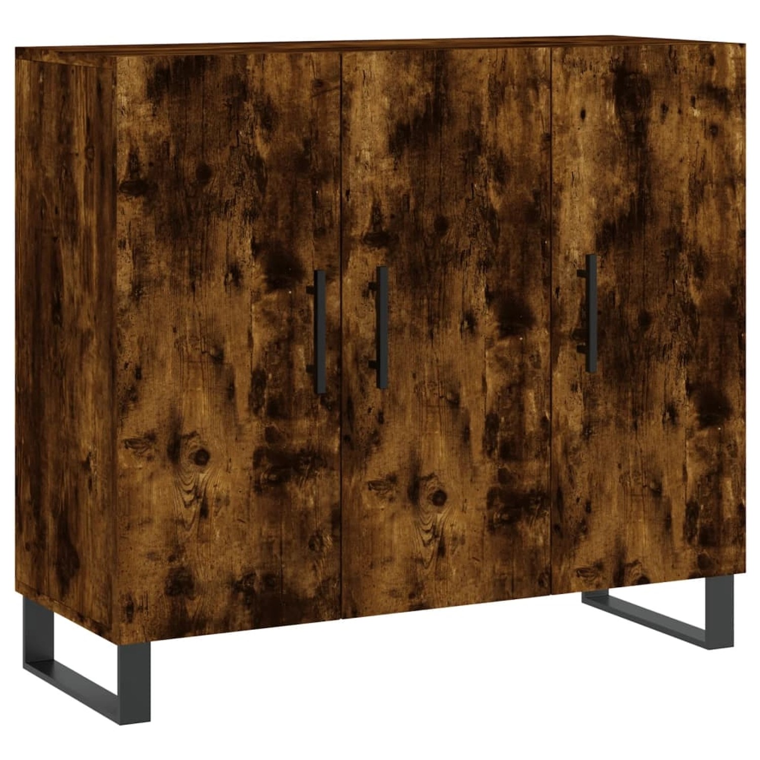 vidaXL Sideboard Räuchereiche 90x34x80 cm Holzwerkstoff 828137 günstig online kaufen