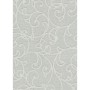 Olivgrüne Vliestapete mit floralen Ornamenten aus der Kollektion Opus Forte.