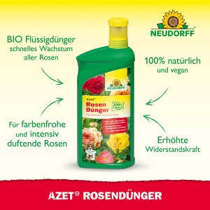 Neudorff Rosen-Dünger Azet Plus 1 l: Flüssiger Rosendünger für Wachstum und Widerstandskraft.