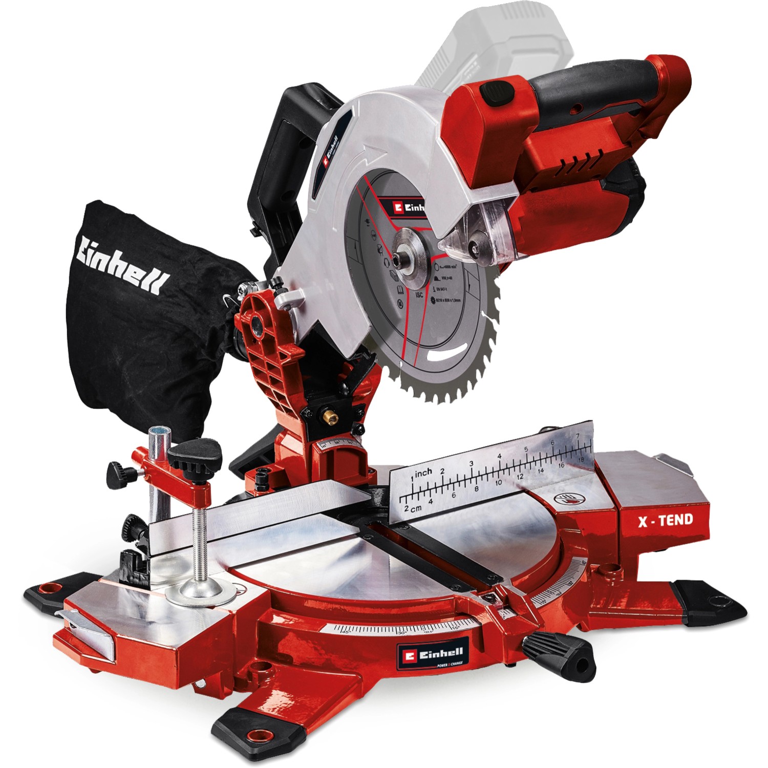 Einhell Power X-Change Akku-Kappsäge TE-MS 18/210 Li Solo