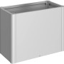 Biohort Pflanzbeet Belvedere Maxi Gr. 100 in Silber-Metallic, ein modernes Metall-Hochbeet.
