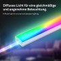Briloner LED-Band Erweiterung mit RGB/W-Funktion im Profil für indirekte Beleuchtung.