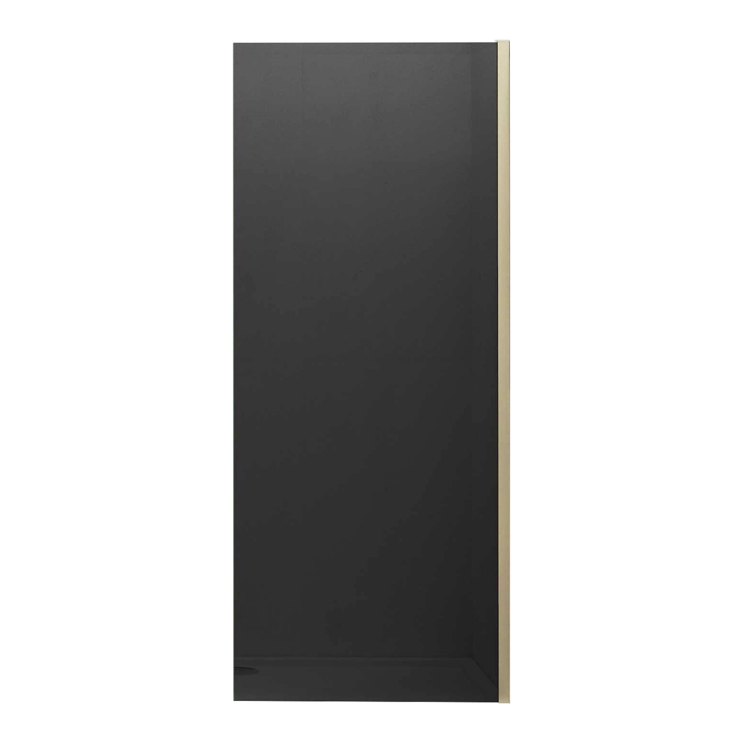 Duschparadies Walk-In Duschwand 100x200cm 8mm ESG Sicherheitsglas Grau Rahm günstig online kaufen
