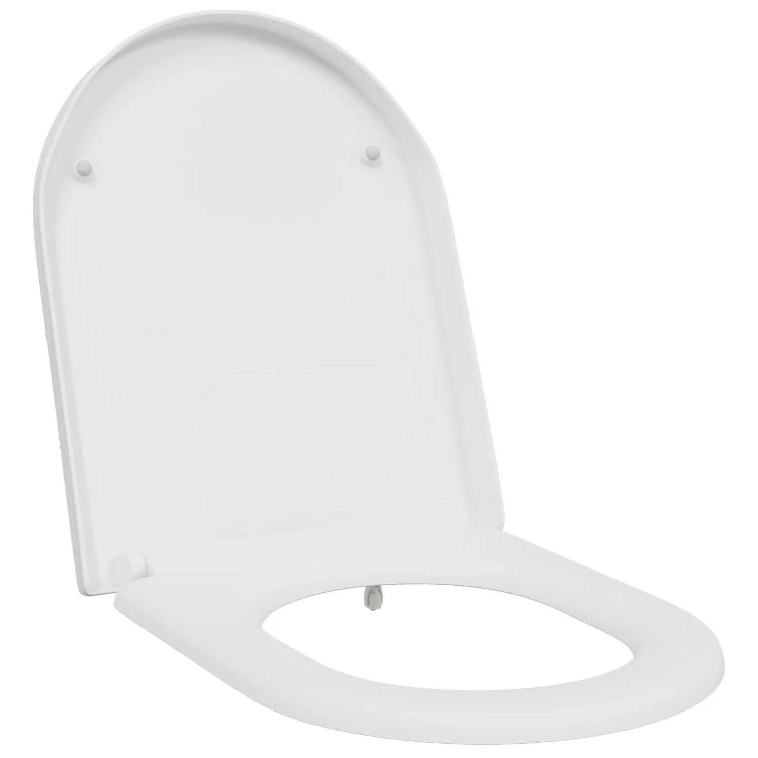 vidaXL Toilettensitz Weiß 49 x 36 x 4 cm Duroplast 42002357