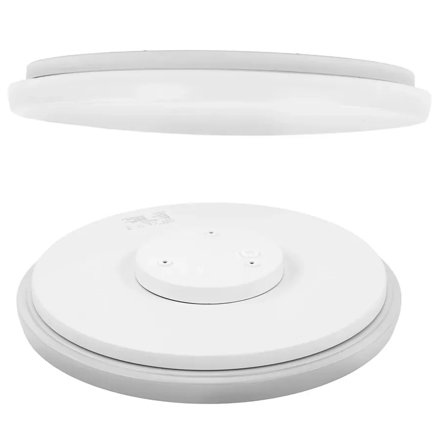 Weiße, runde LUXULA LED-Deckenleuchte, 24W, warmweißes Licht, IP44, für Bad und Feuchträume.