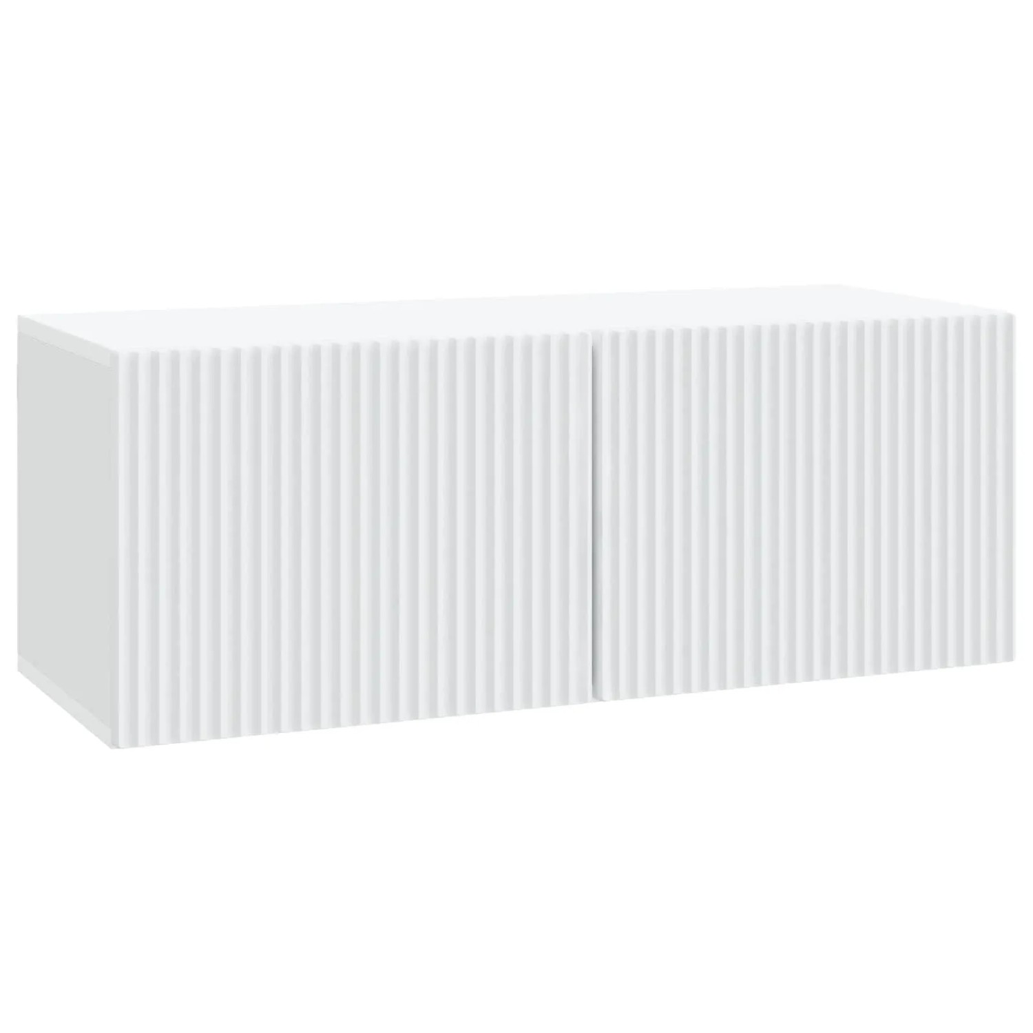 vidaXL Wandmontierter TV-Schrank Weiß 78,5 x 31 x 30 cm Holzwerkstoff 898545