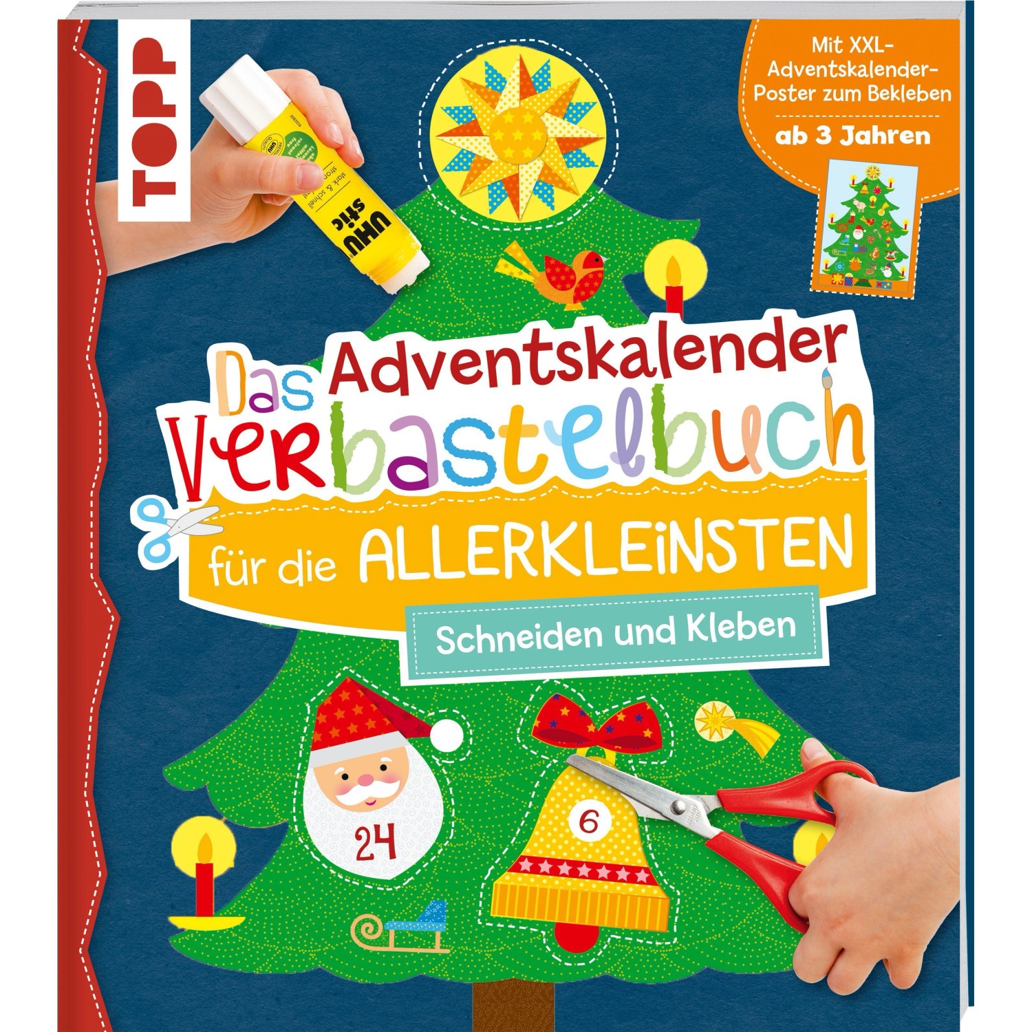 Das Adventskalender-Verbastelbuch für die Allerkleinsten. Schneiden und Kle günstig online kaufen