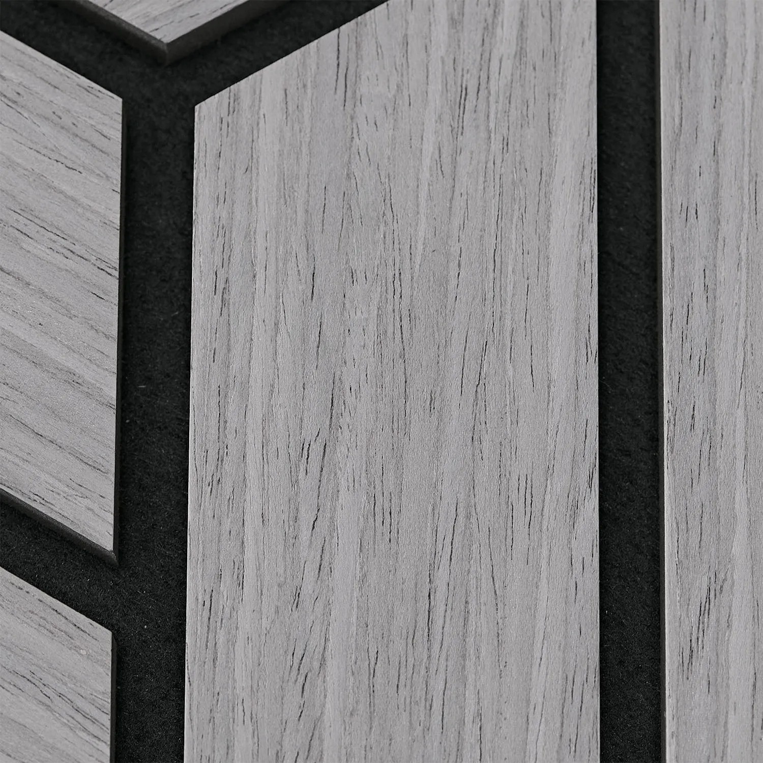 Homestyle4u Akustikpaneele, 20 graue Hexagon Wandpaneele in Holzoptik.