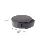 Wagner Bodentürstopper Kleben Black Deluxe, schwarz, Ø 50 mm, selbstklebend.