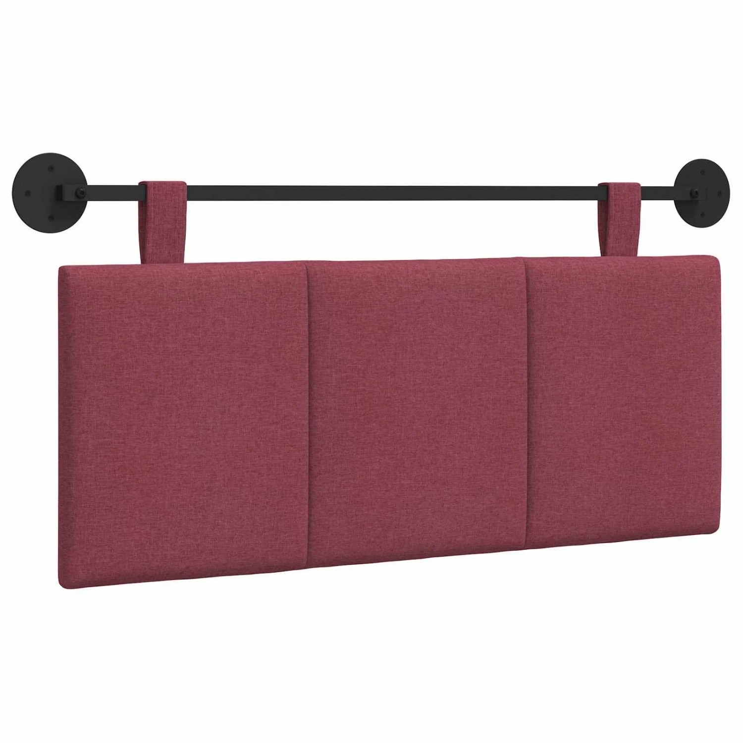vidaXL Hängevorderseite Wandmontiert Weinrot 110 x 55 x 5 cm Stoff 42032265