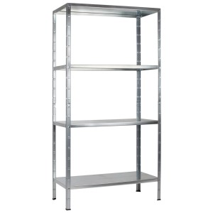 Verzinktes Schulte Steckregal, 180x100x40 cm, mit 4 Böden. Ideal für Lagerung und Ordnung.