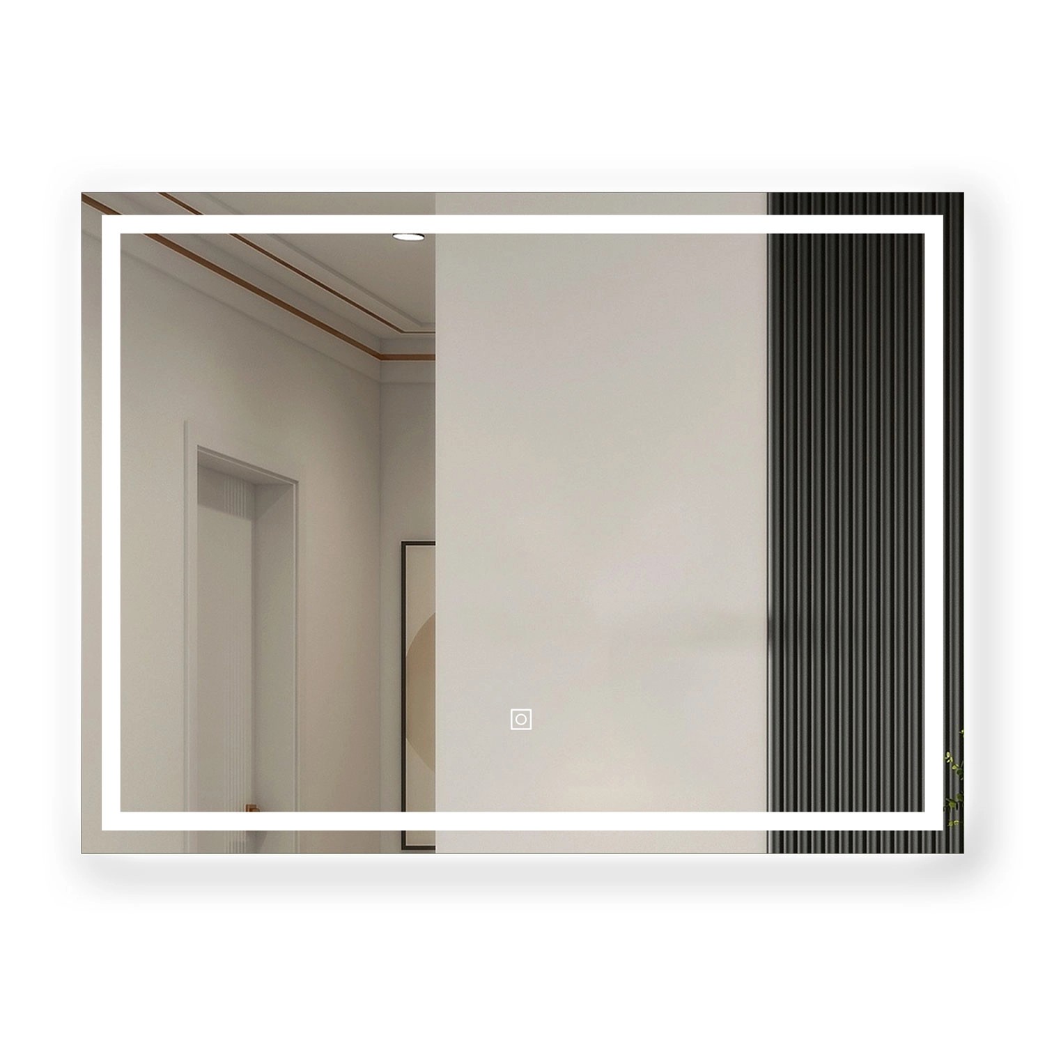 Aica Sanitär Spiegel 70x50 cm Badspiegel mit LED Beleuchtung Drei Lichtfarb günstig online kaufen