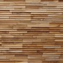 Rebel of Styles Holzverblender UltraWood Concave, 50x20 cm, braun. Wandverkleidung aus Teakholz für Innenräume.