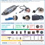 Dremel 4250-3/45 Multifunktionswerkzeug im Koffer mit 45 Zubehörteilen und Vorsatzgeräten.