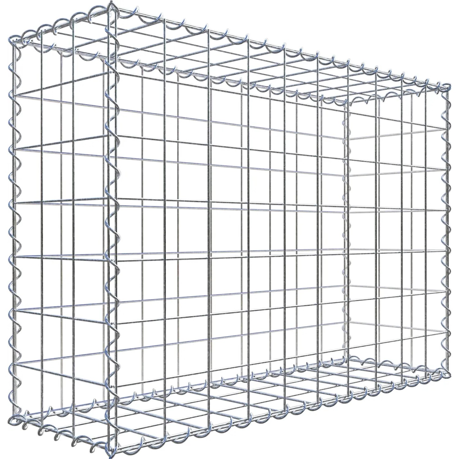 Gabiona Gabione 100 cm x 70 cm x 30 cm mit Maschenweite 10 cm x 10 cm