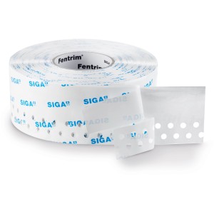 Siga Fentrim 20 Klebeband, 15/85 mm x 15 m Rolle, weiß, für luftdichte Fenster- und Türrahmenverklebung.