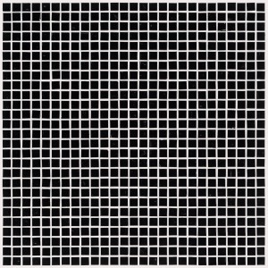 Schwarze Glas Mosaikfliese Mini, 29,6x29,6 cm, für den Innenbereich.