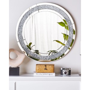 Beliani Wandspiegel ERBRAY Silber 2x70x70