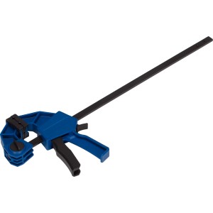 LUX Einhandzwinge 300 mm, blau/schwarz, Spannwerkzeug zum Spannen und Spreizen.